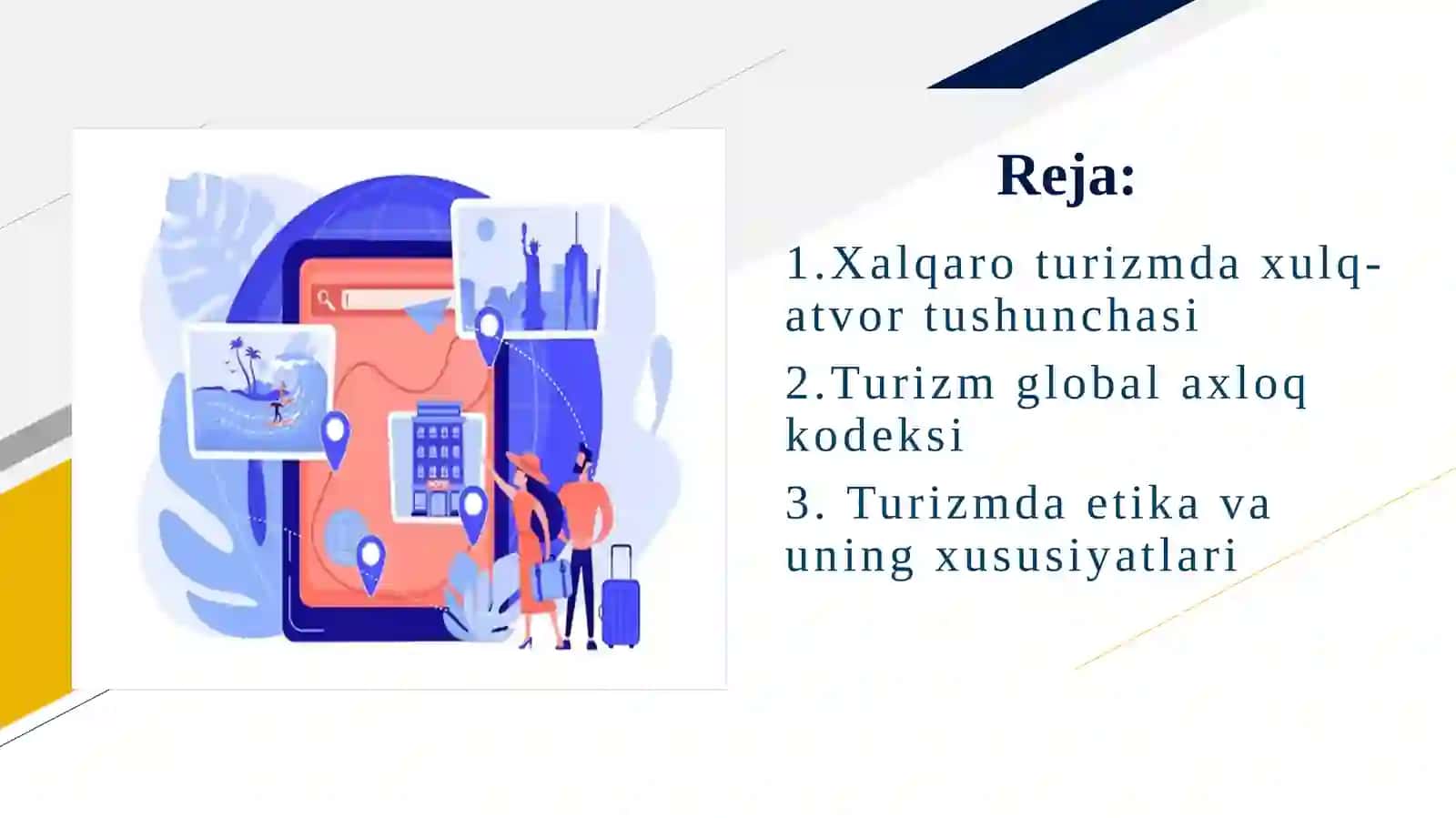 XALQARO TURIZMDA INSON XULQI VA ODOB AXLOQI 2