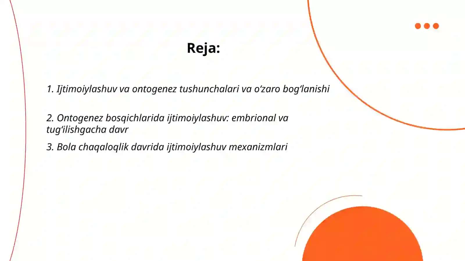 Ijtimoiylashuv va ontogenez 2