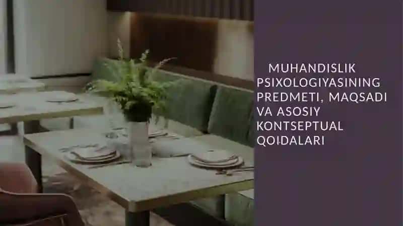 Muhandislik psixologiyasi kirish 2