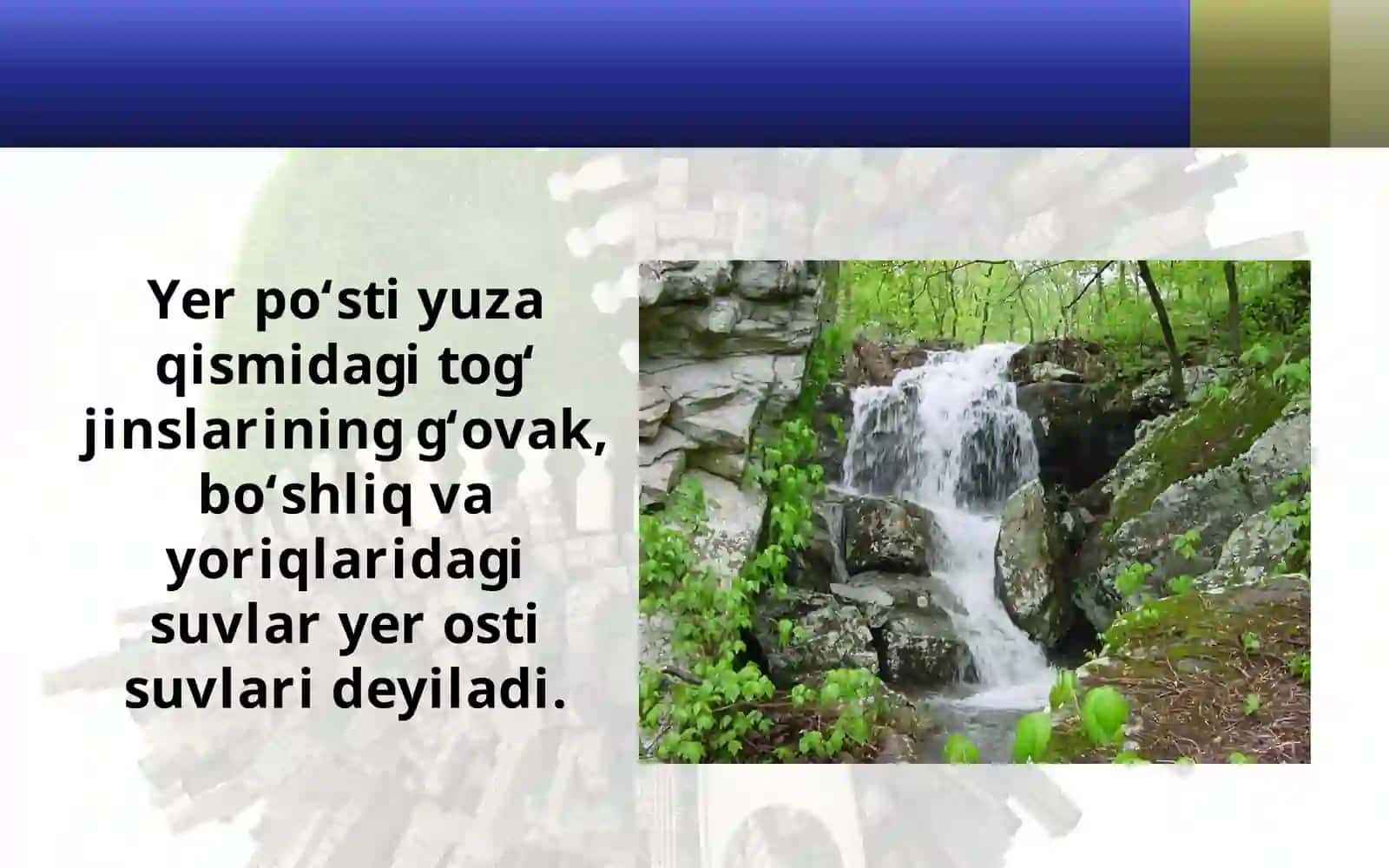 Yer osti suvlari 2