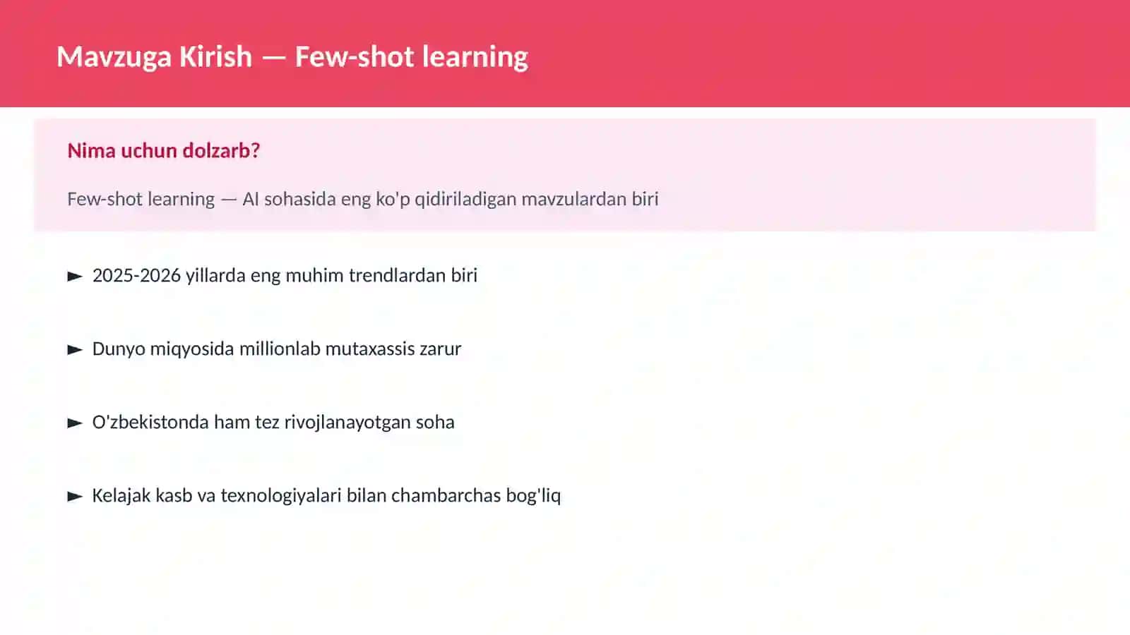 Few-shot learning 2