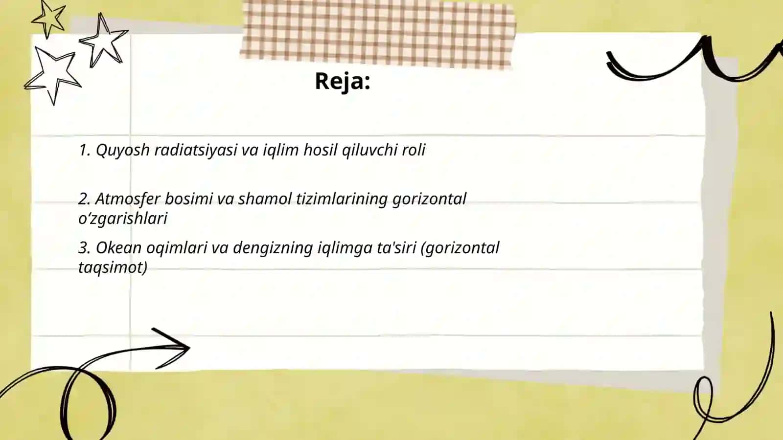 Iqlim hosil qiluvchi omillar 2