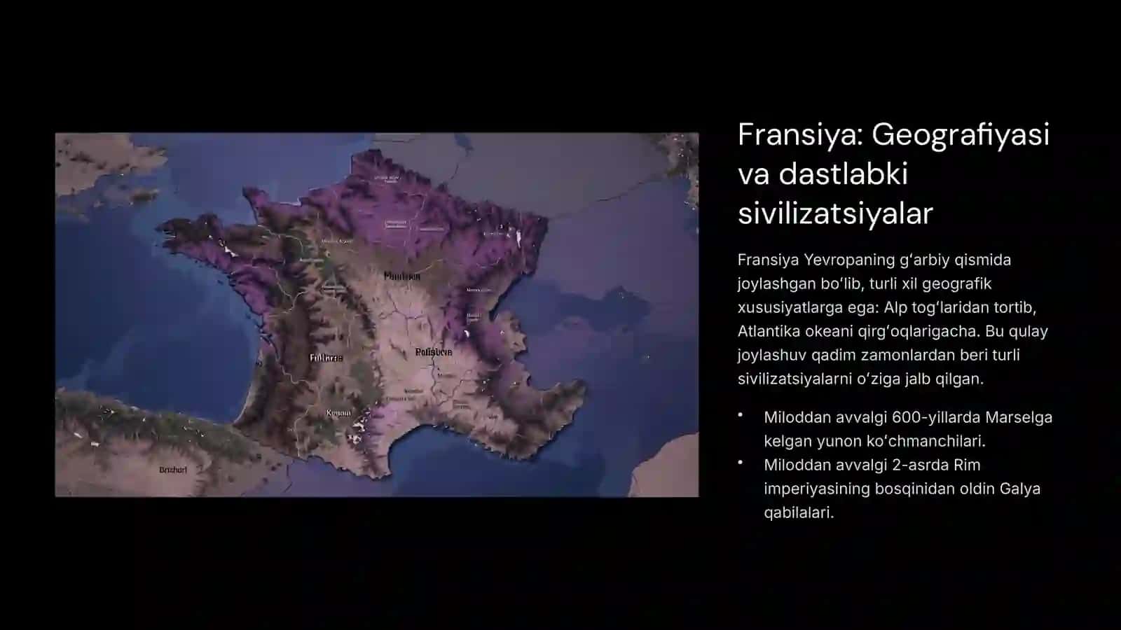 Fransiya va uning tarixi: Sayohlar orqali 2