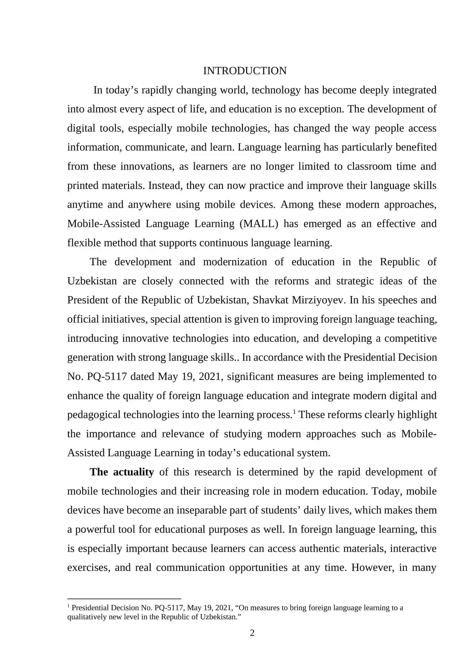 Mobile-assisted language lerning (mall) 2