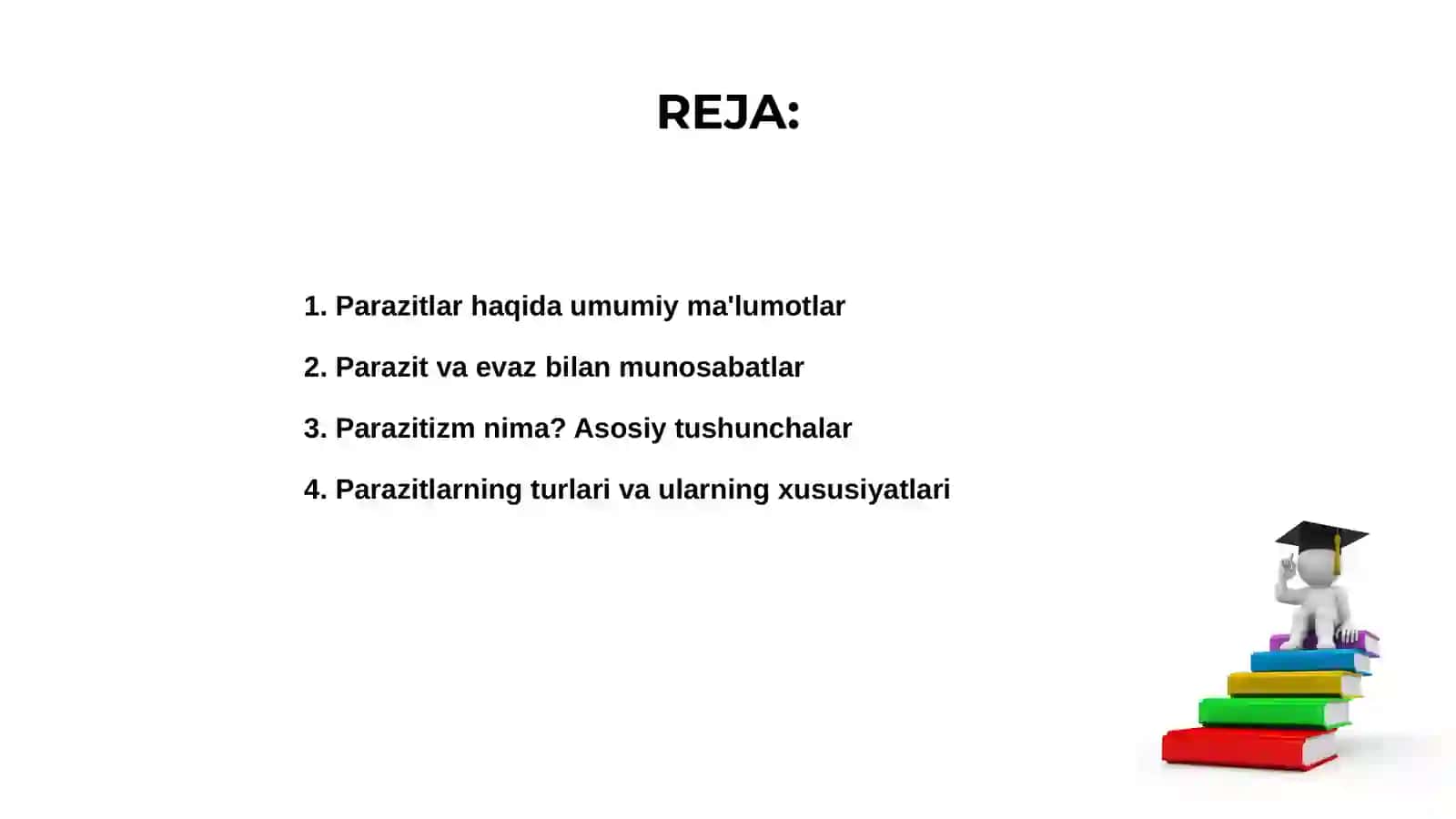 Parazit va parazitizm munosabatlari 2