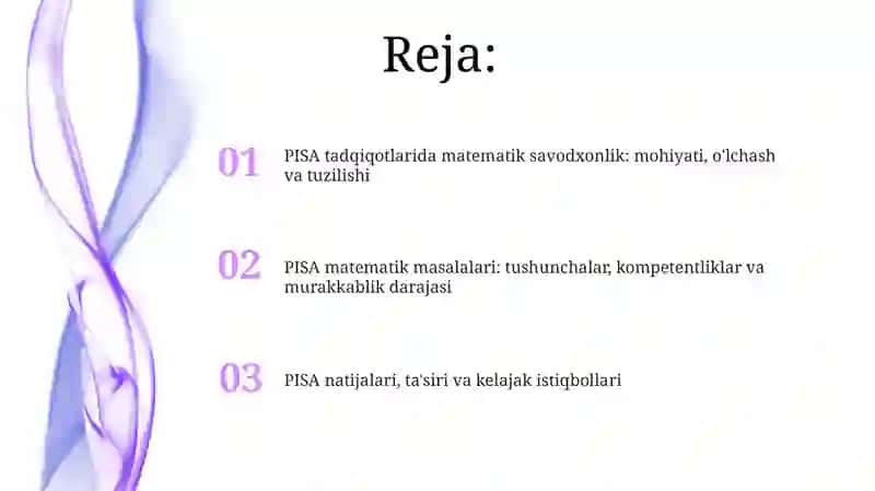PISA Tadqiqotlari Matematik Savodxonlik 2