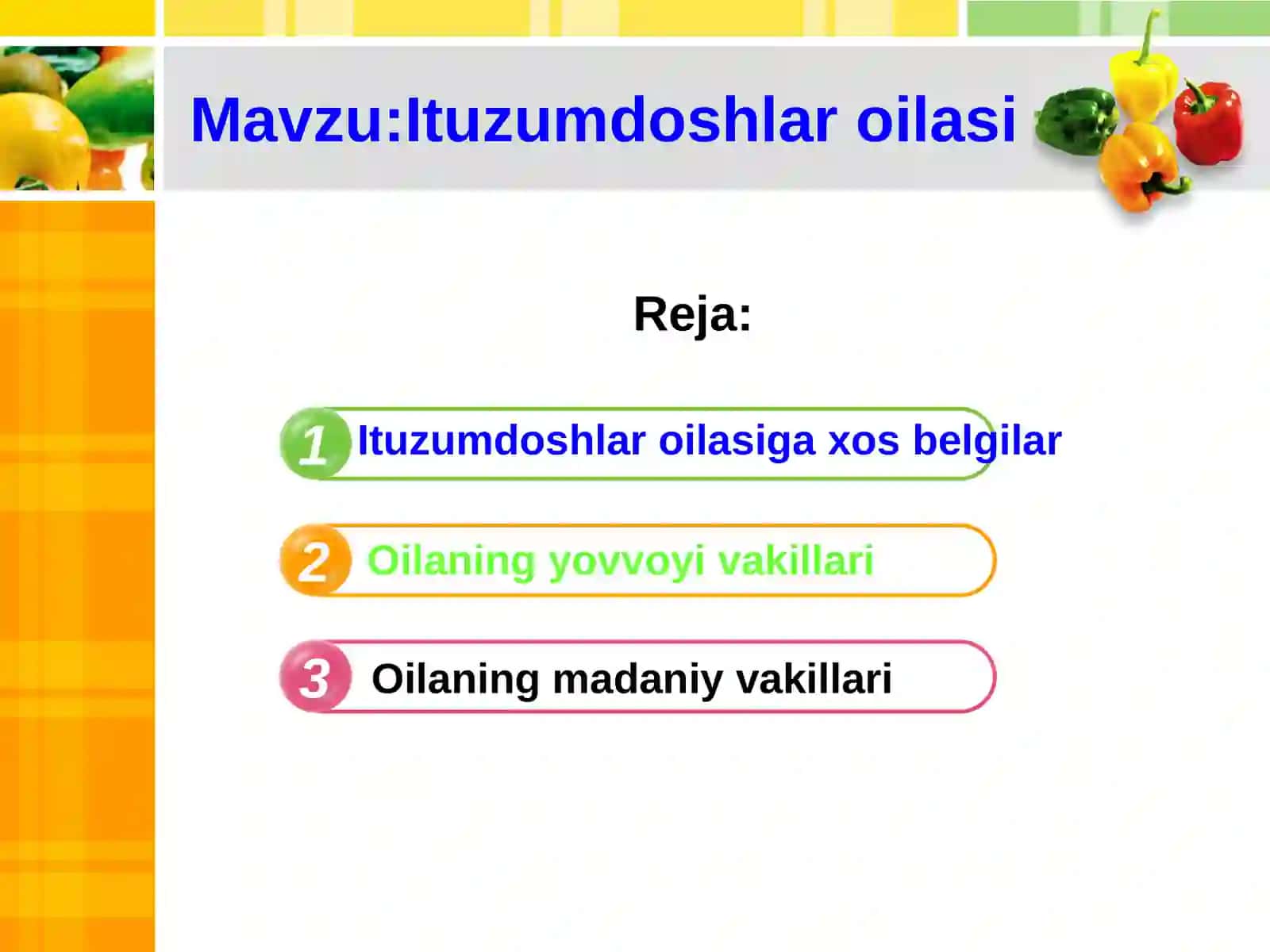 Ituzumdoshlar oilasi 2