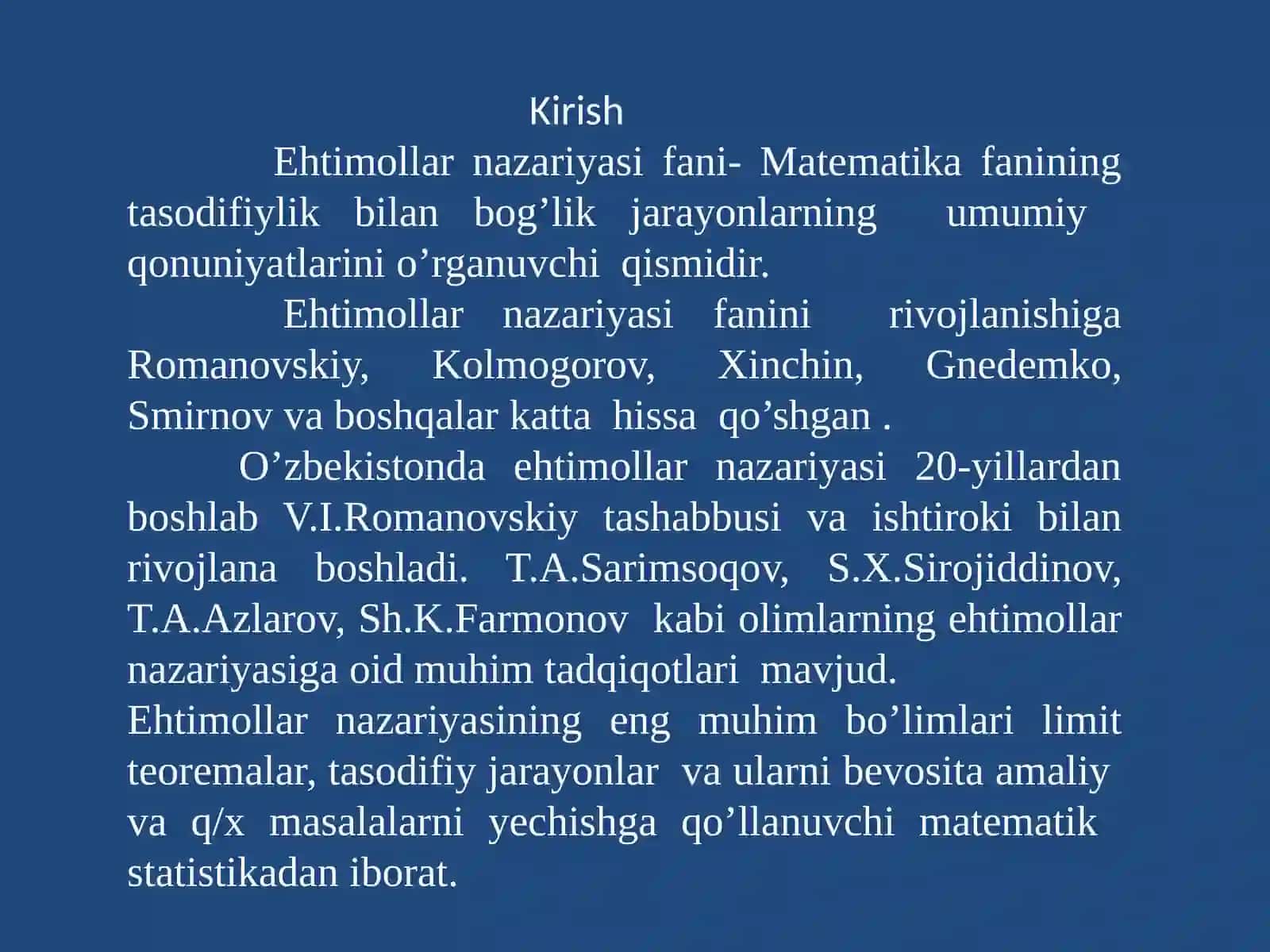 Ehtimollar Nazariyasi 2