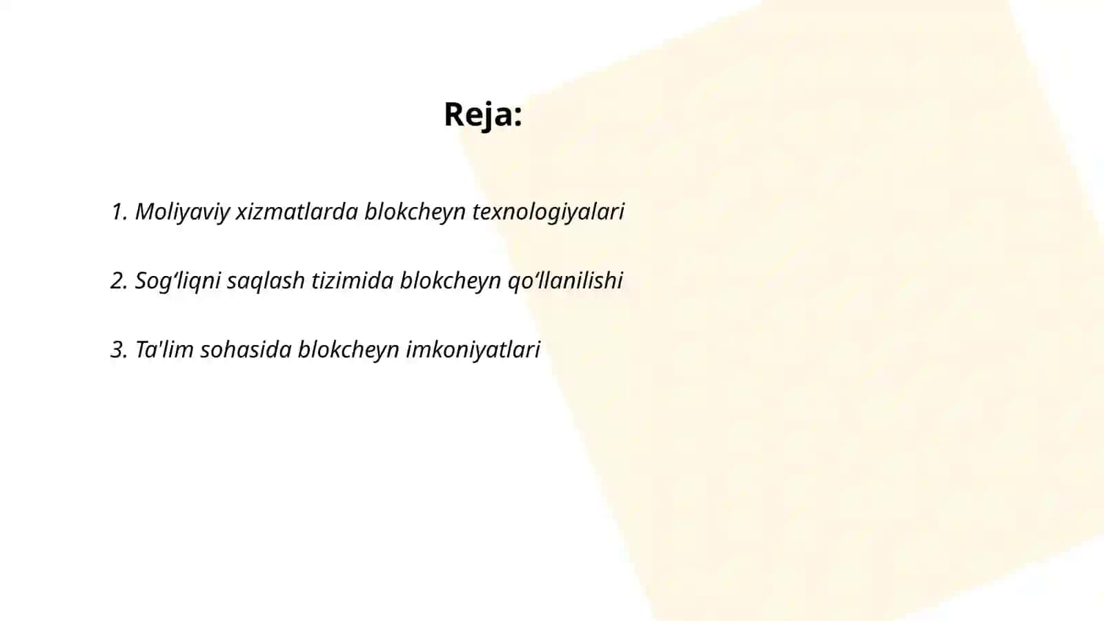 Moliyaviy xizmatlarda blokcheyn texnologiyalari 2