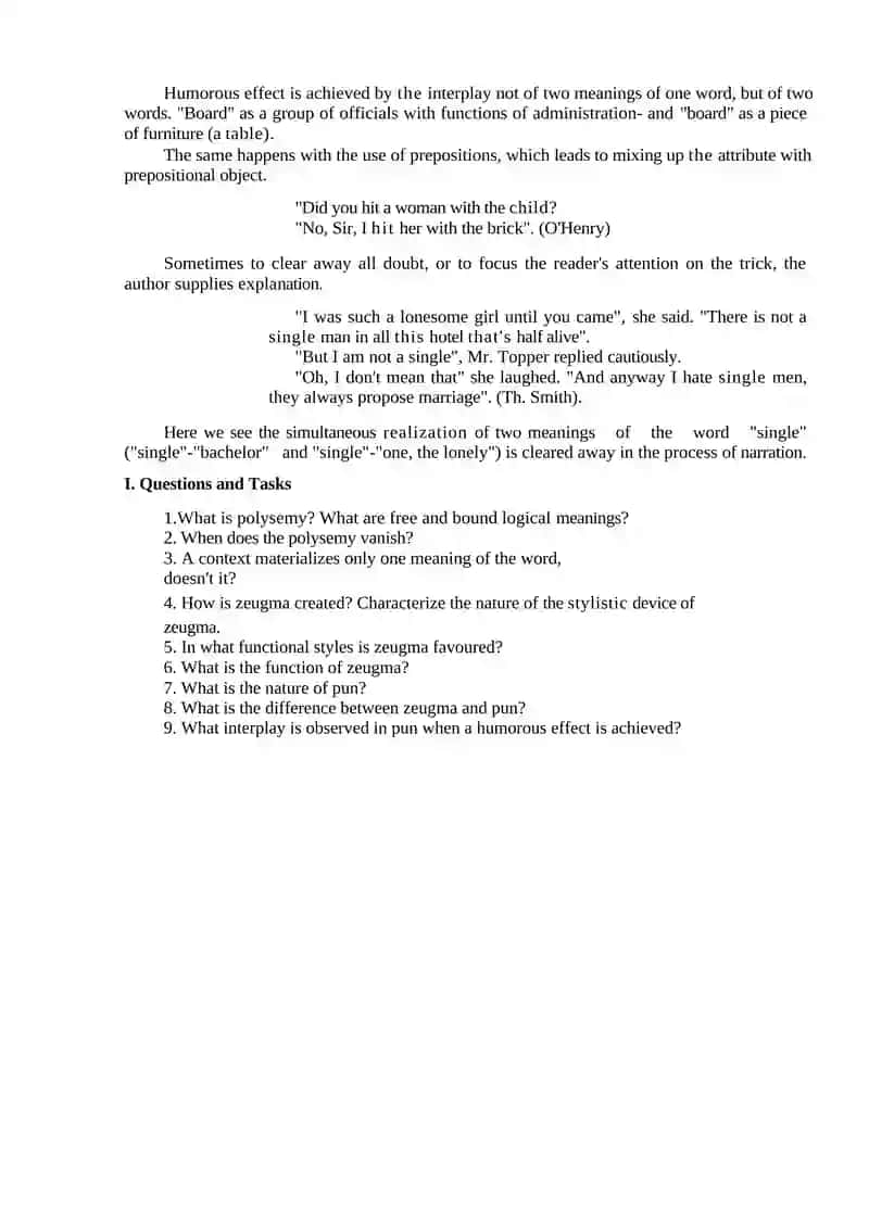 Interaction of Primary and Derivative Logical Meanings 2