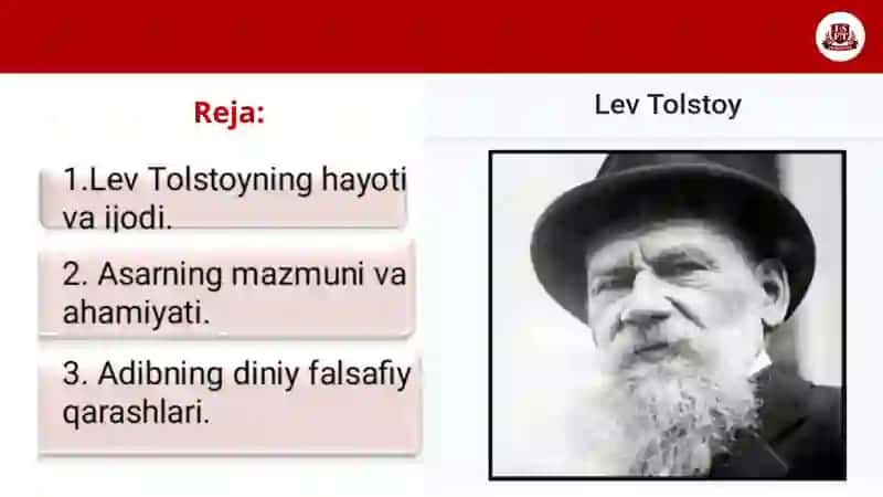 Lev Tolstoy iqrornoma 2