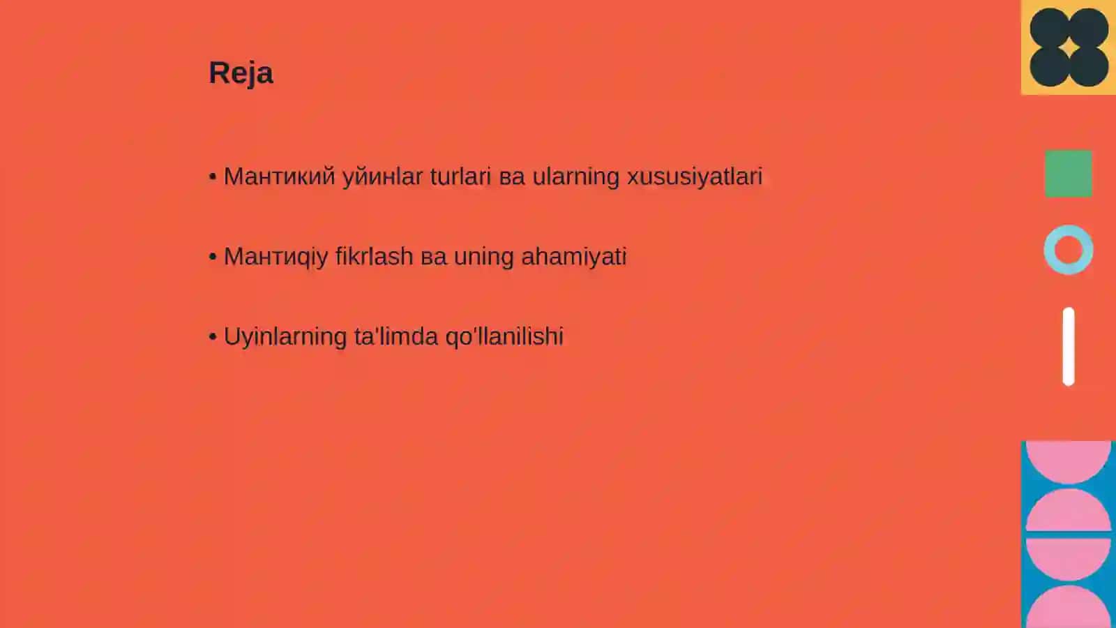 Мантикий уйинлар ва унинг мазмуни 2