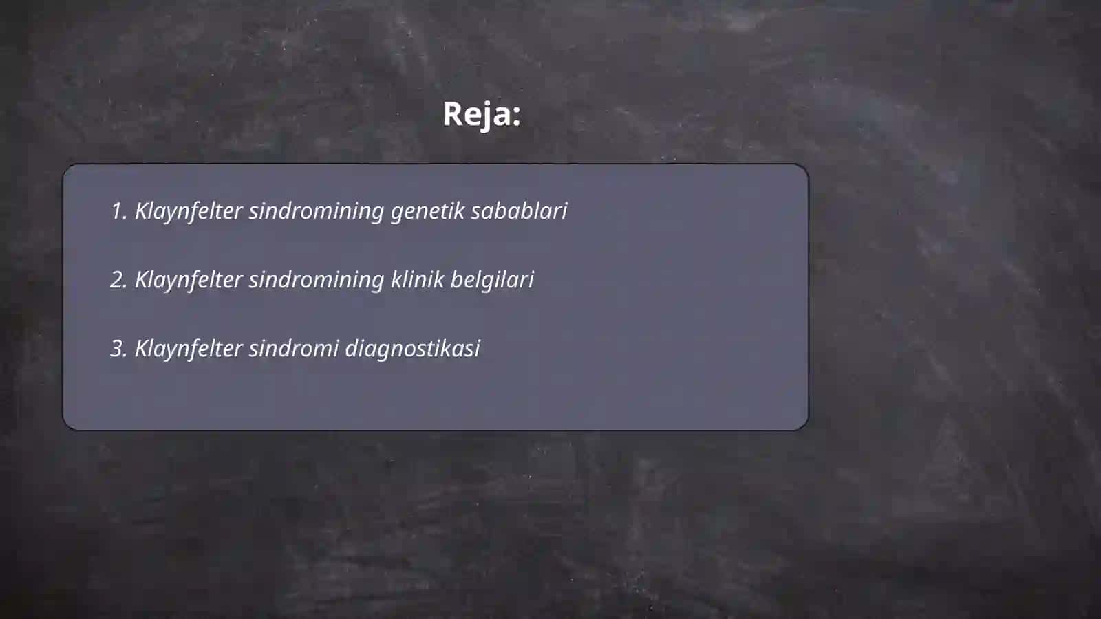 Klaynfelter Sindromi 2