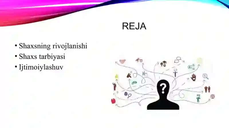 Shaxsning rivojlanishi, tarbiyasi va ijtimoiy o'sish 2