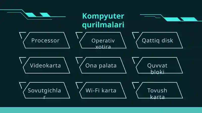 Kompyuter qurulmalari (Slayd) 2