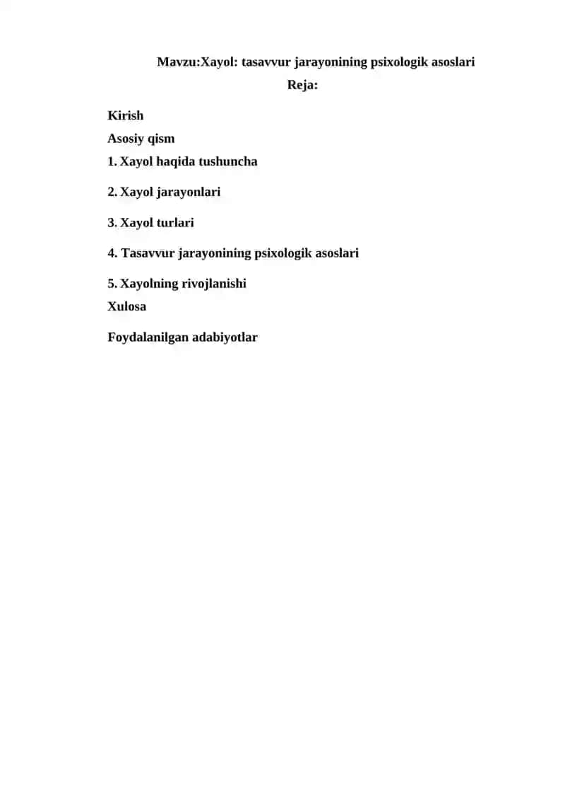 Umumiy Psixologiya Fanidan 2
