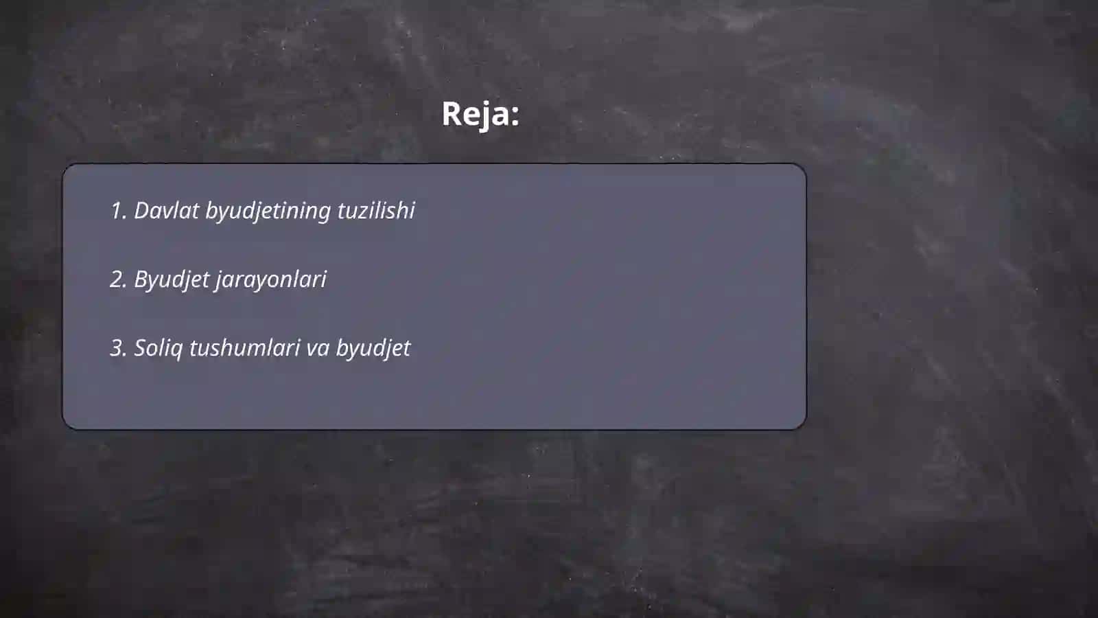 Byudjet tizimining holati 2