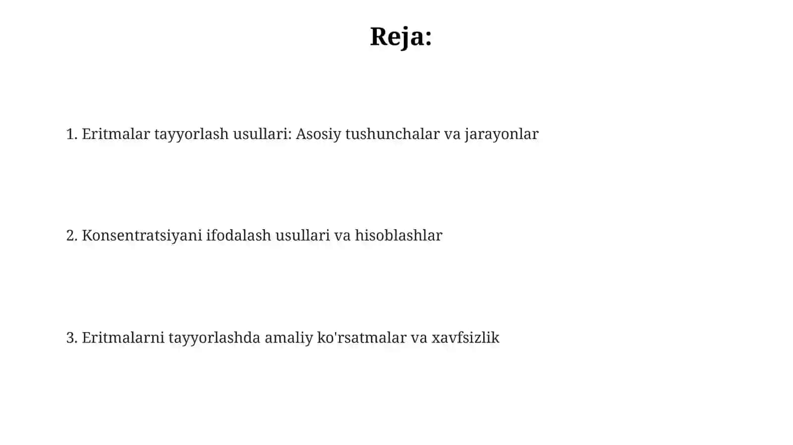 Eritmalarni tayyorlash usullari 2