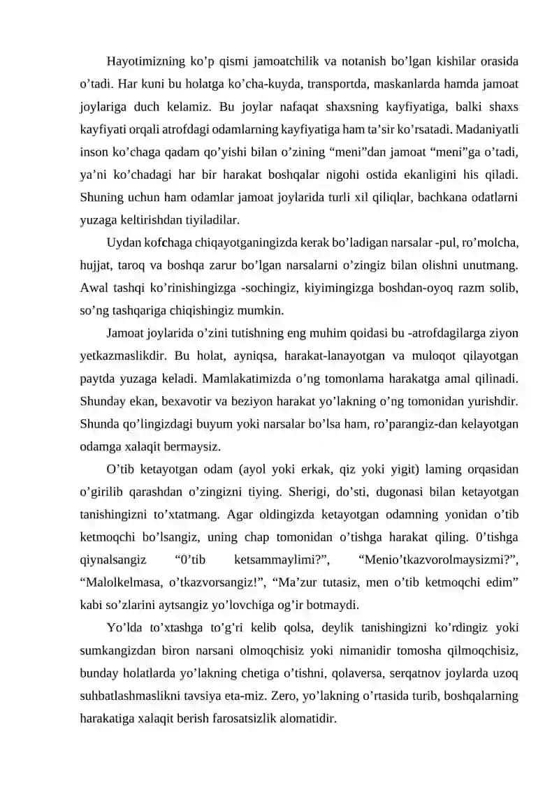 Etiket va uning xususiyatlari 2