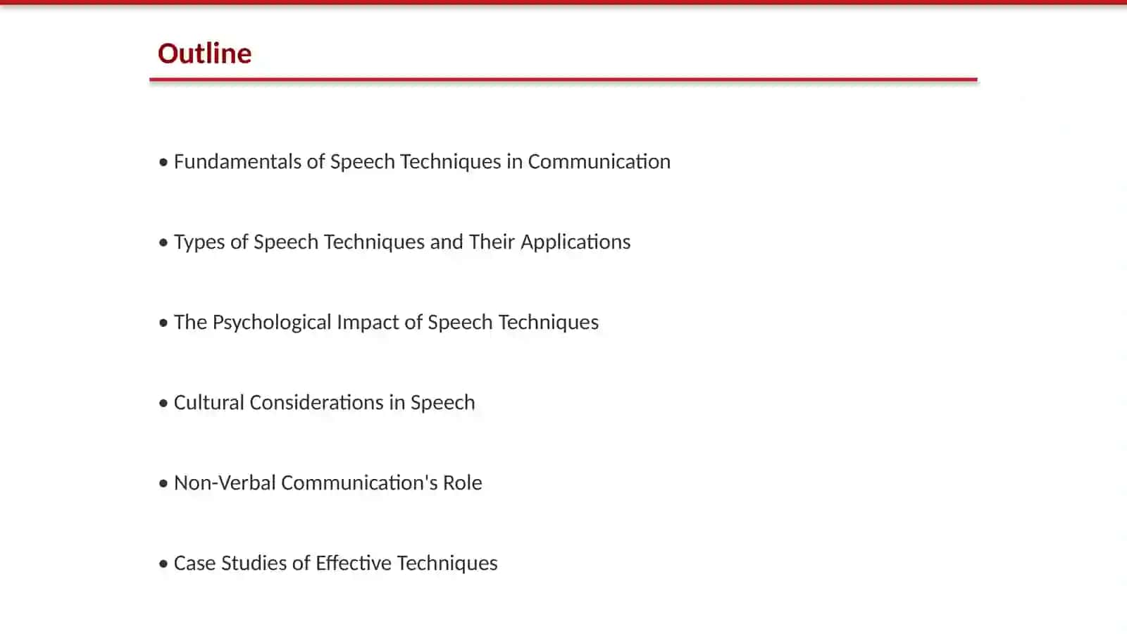 The Role of Speech Technique in Communication 2