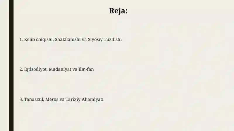 XII-XVII asrlarda Umoniyalar davlati 2