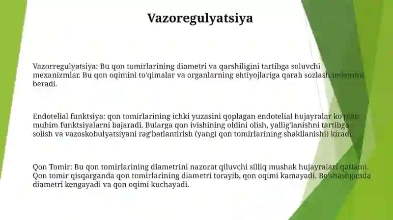 Qon Tomir Endoteliysining Funksiyalari 2