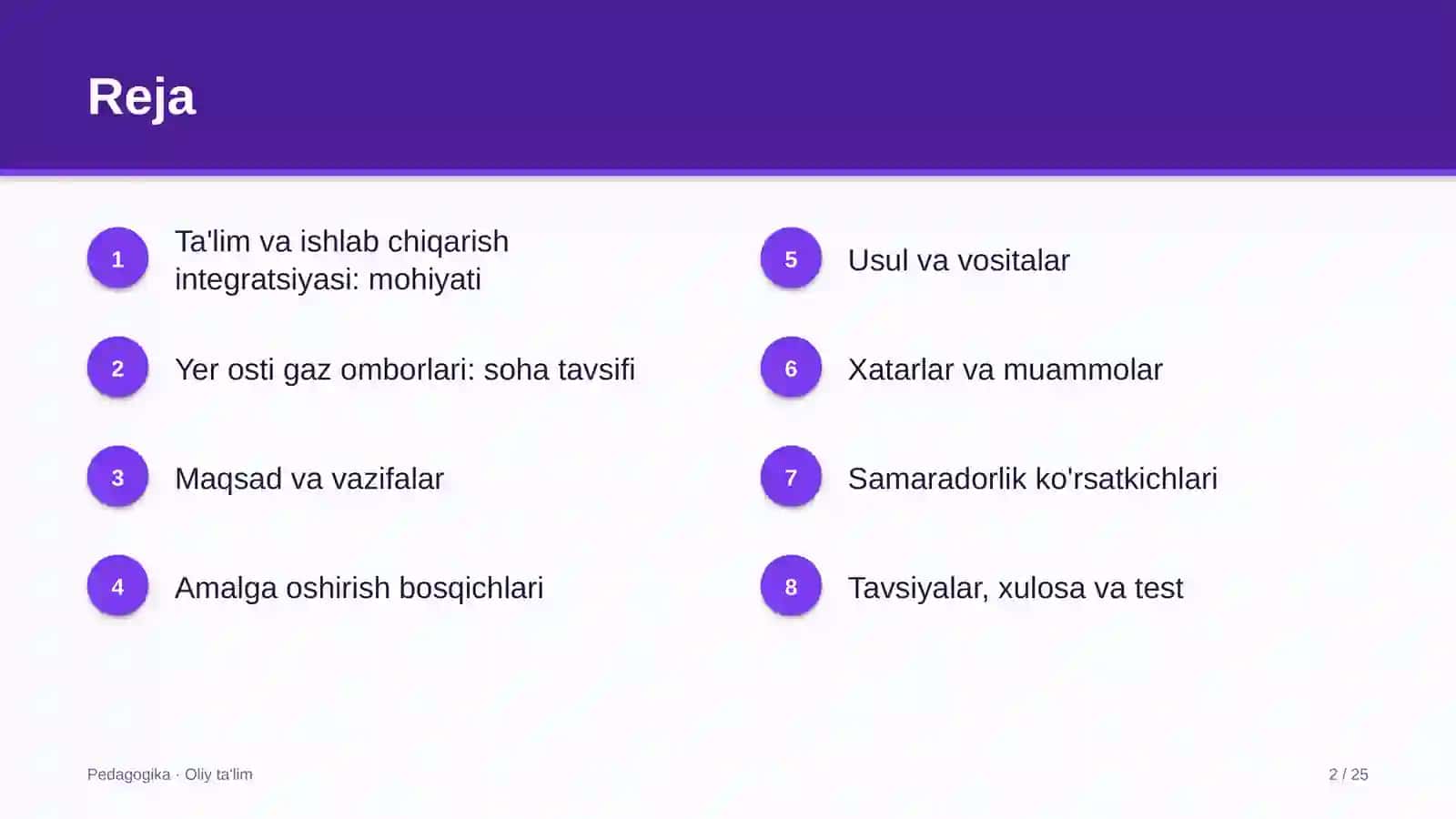 Yer osti gaz omborlarida ta'lim va ishlab chiqarish integratsiyasi 2