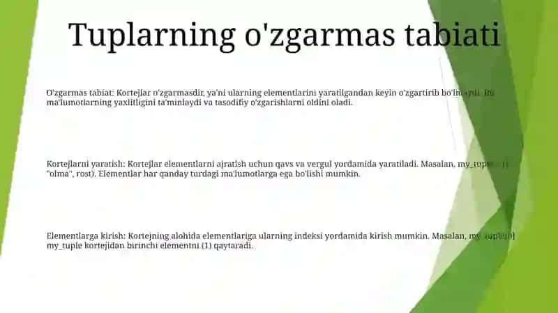 Kortejlar Bilan Ishlash 2