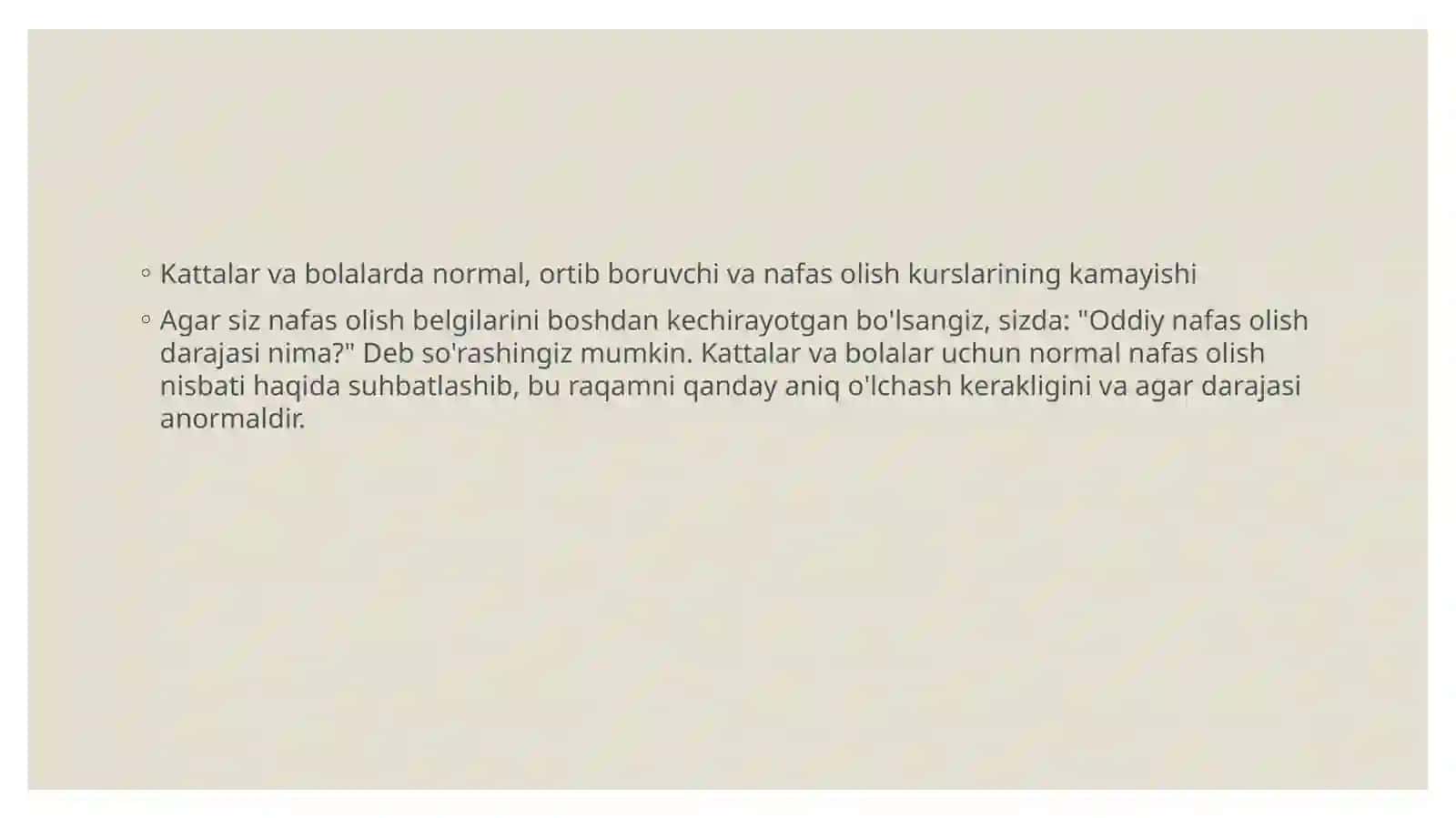 Jadal nafas chiqarish hajmi tezligi diagnostikasi 2