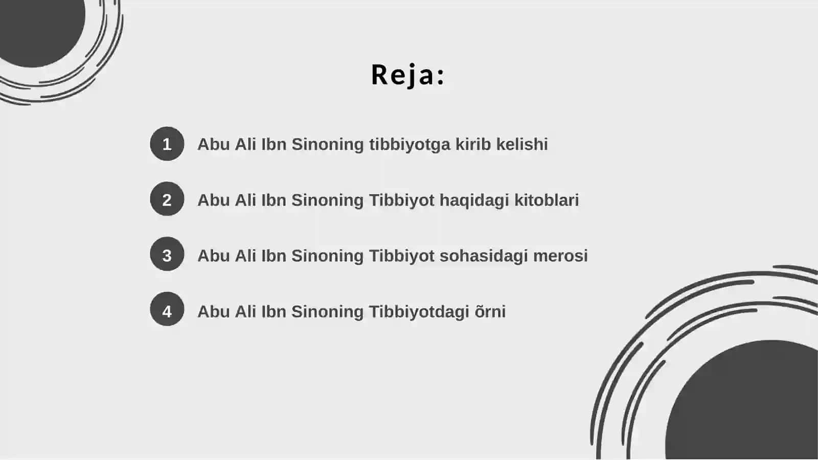 Abu Ali Ibn Sinoning ilmiy me'rosi 2