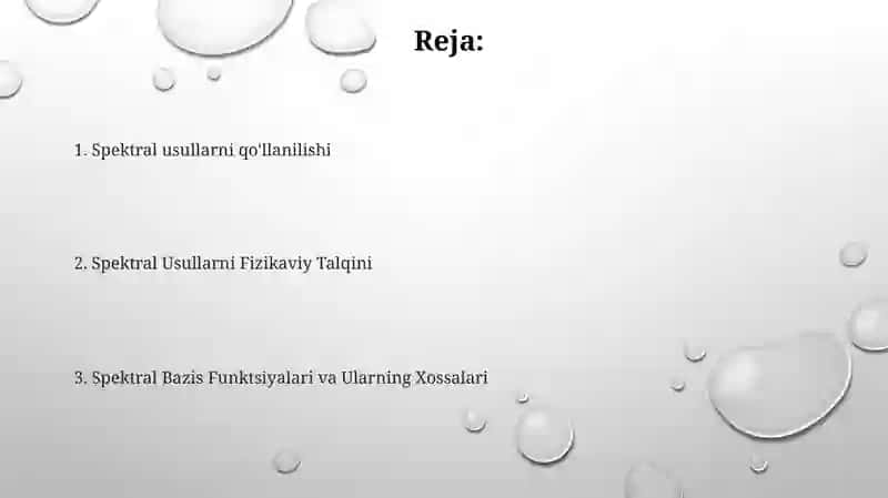 Spektral Usullar 2