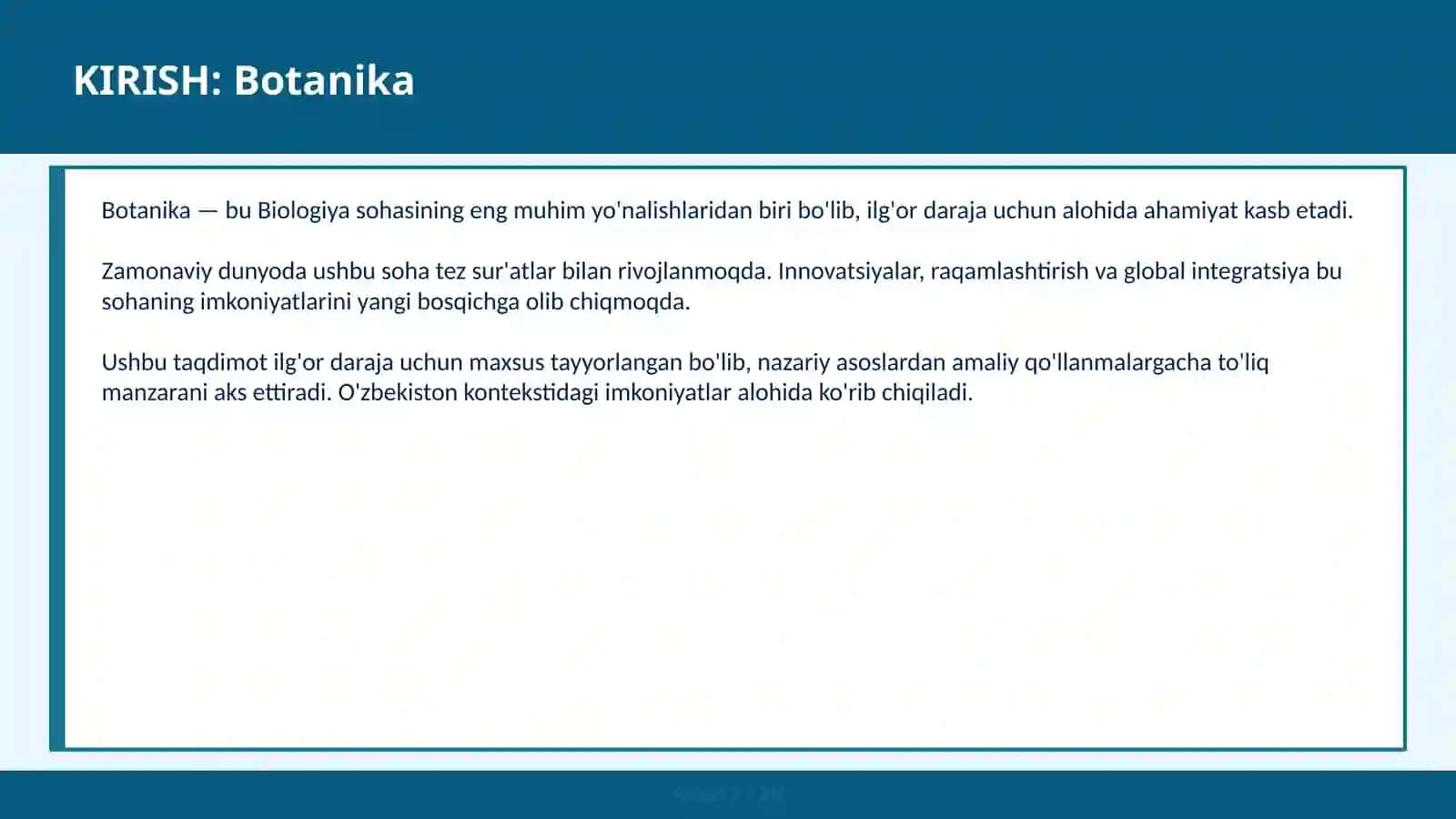 BOTANIKA 2