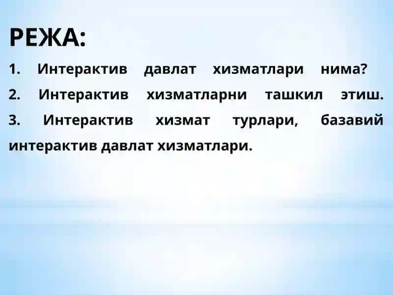 Интерактив давлат хизматлари 2