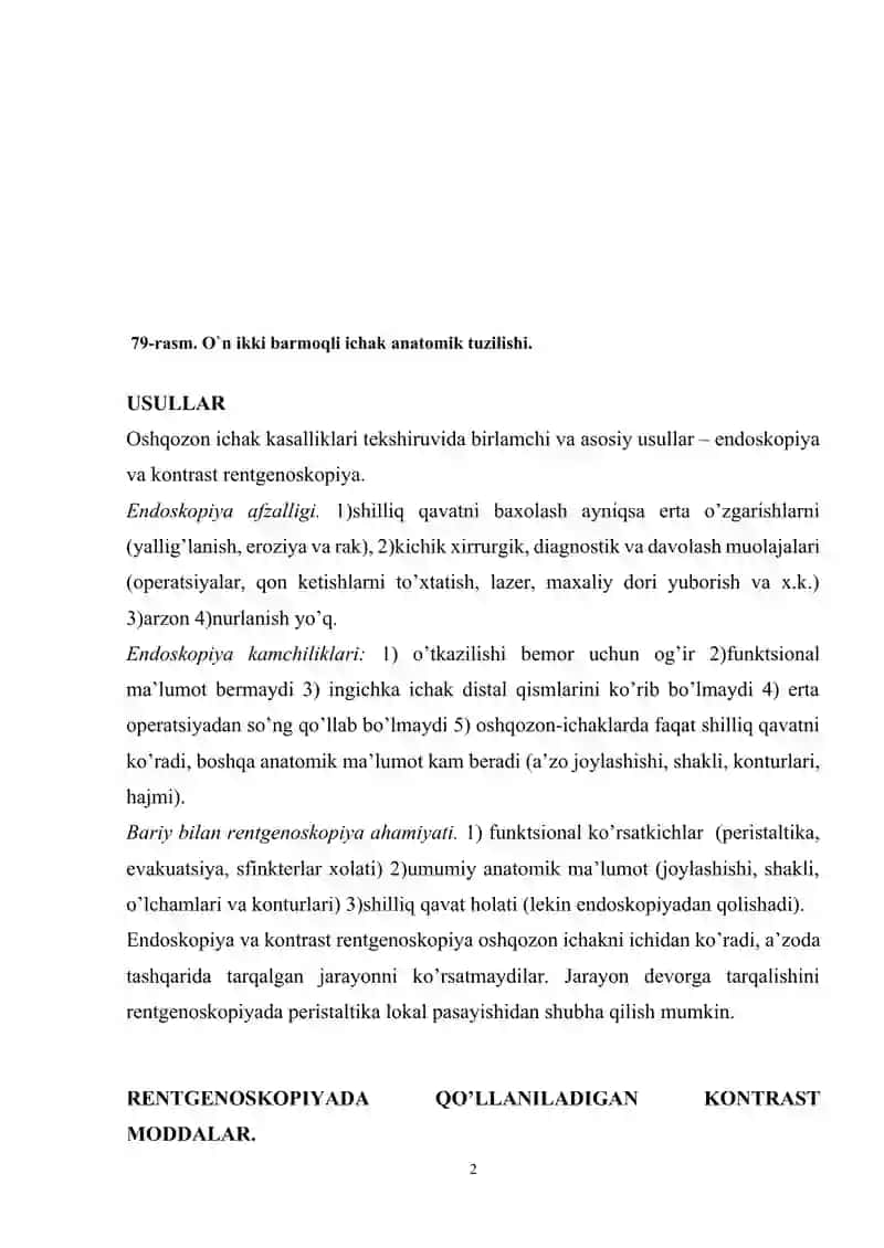 Oshqozon ichak kasalliklari nur tashxisi 2