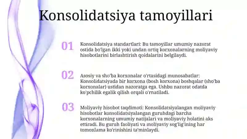 Kosalidatsiyalangan Moliyaviy Hisob 2