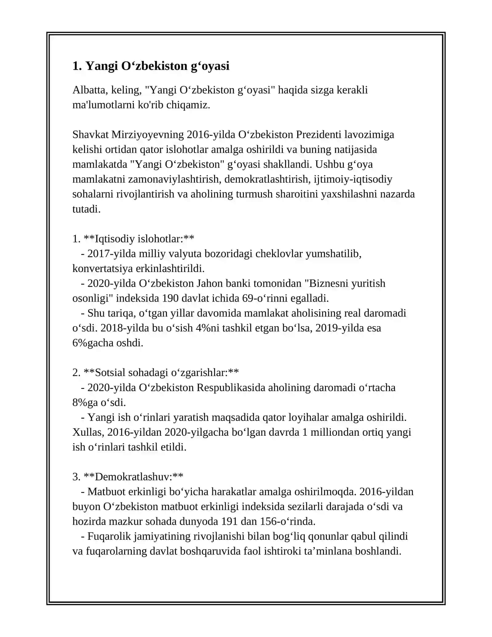 Yangi Oʻzbekiston gʻoyasi 2