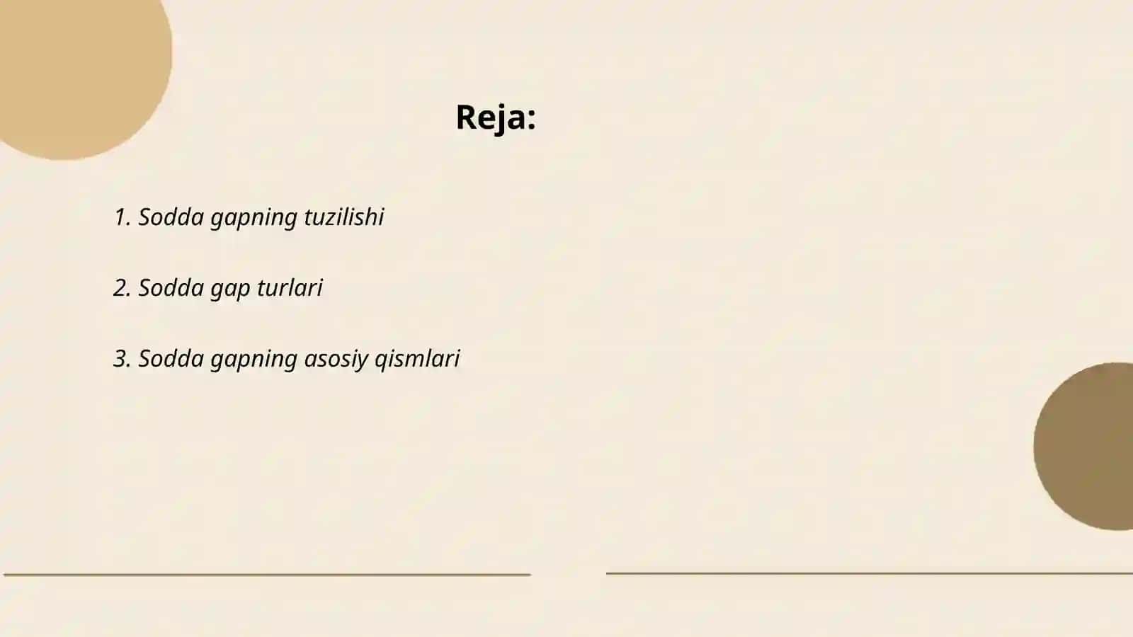 Sodda feliy gaplar 2