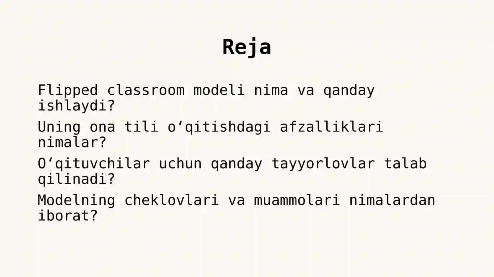 Flipped classroom modeli asosida ona tili oʻqitish 2