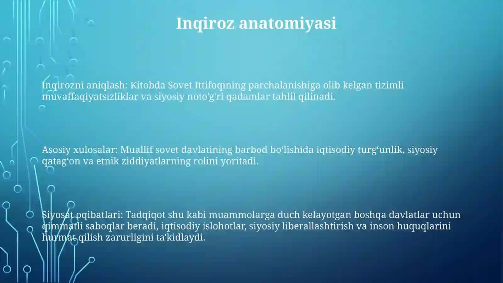Xulokular Davlatining Inqirozga Uchrashi 2