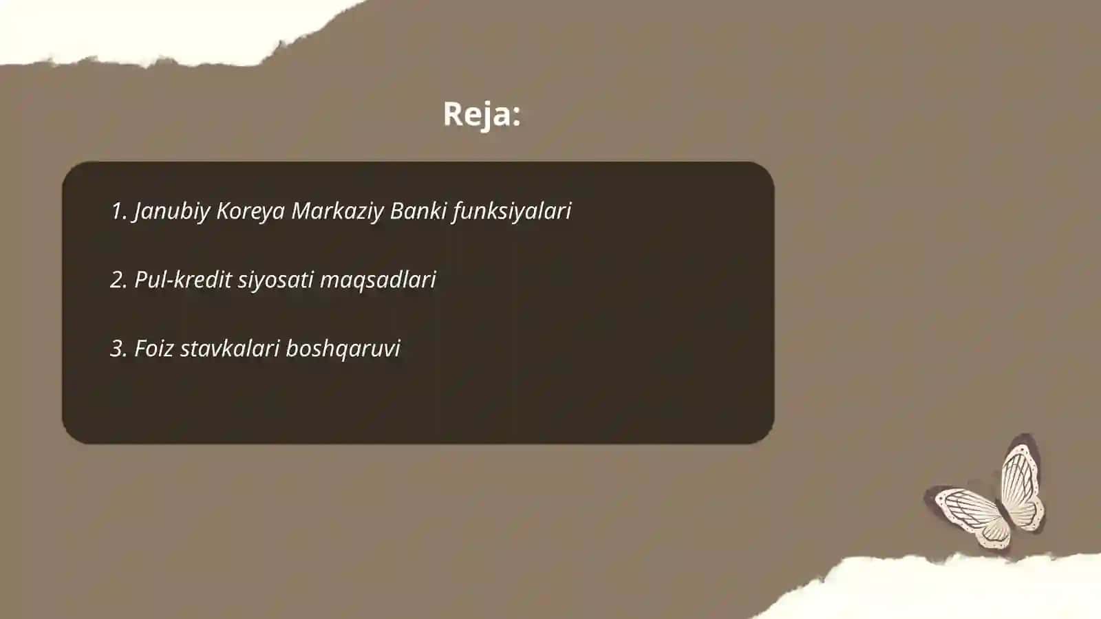 Janubiy Koreya pul-kredit va monetar siyosati 2