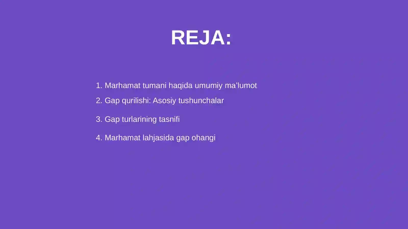 Marhamat tumanining gap qurilish jihatlari 2