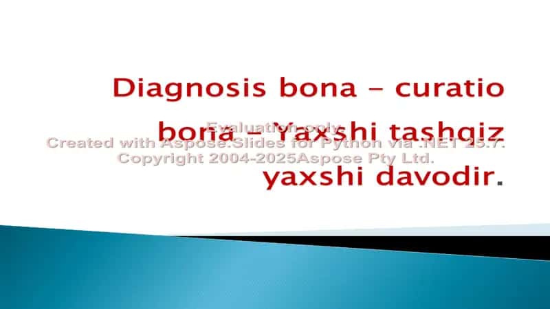 Diagnostika va davolash 2