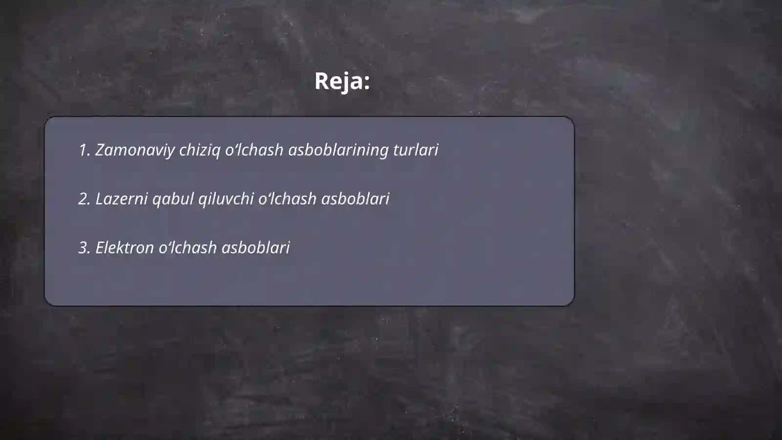 Zamonaviy chiziq o‘lchash asboblari 2