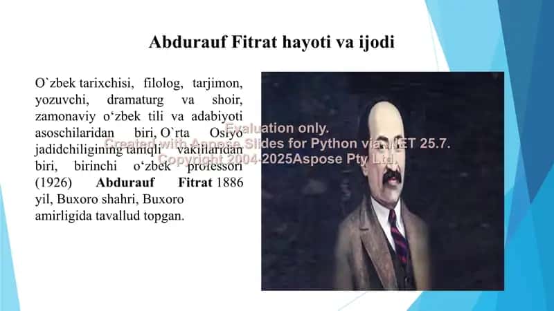 Abdurauf Fitrat hayoti va ijodi 2
