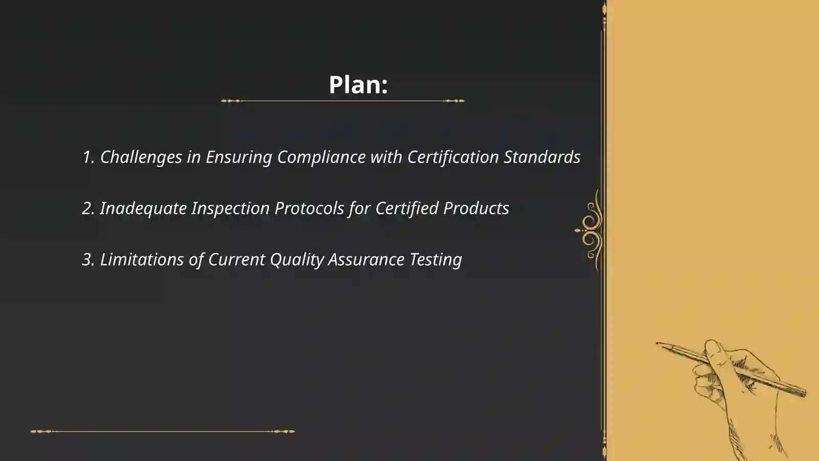 Problems in inspection control over certified productis 2