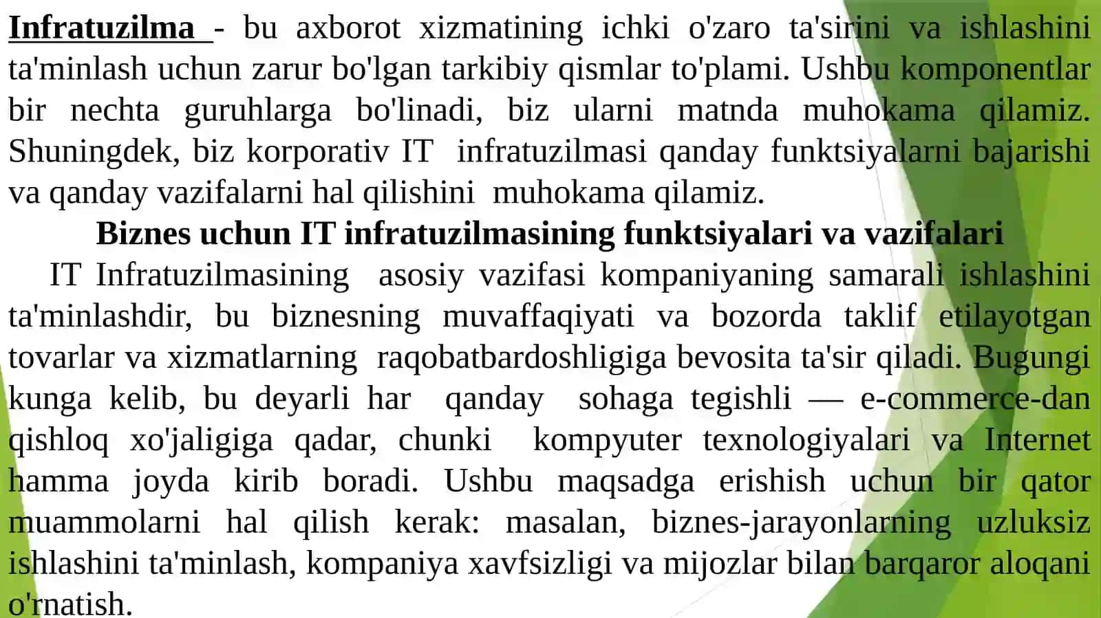 IT infratuzilmasini fizik ximoyasini ta’minlash 2