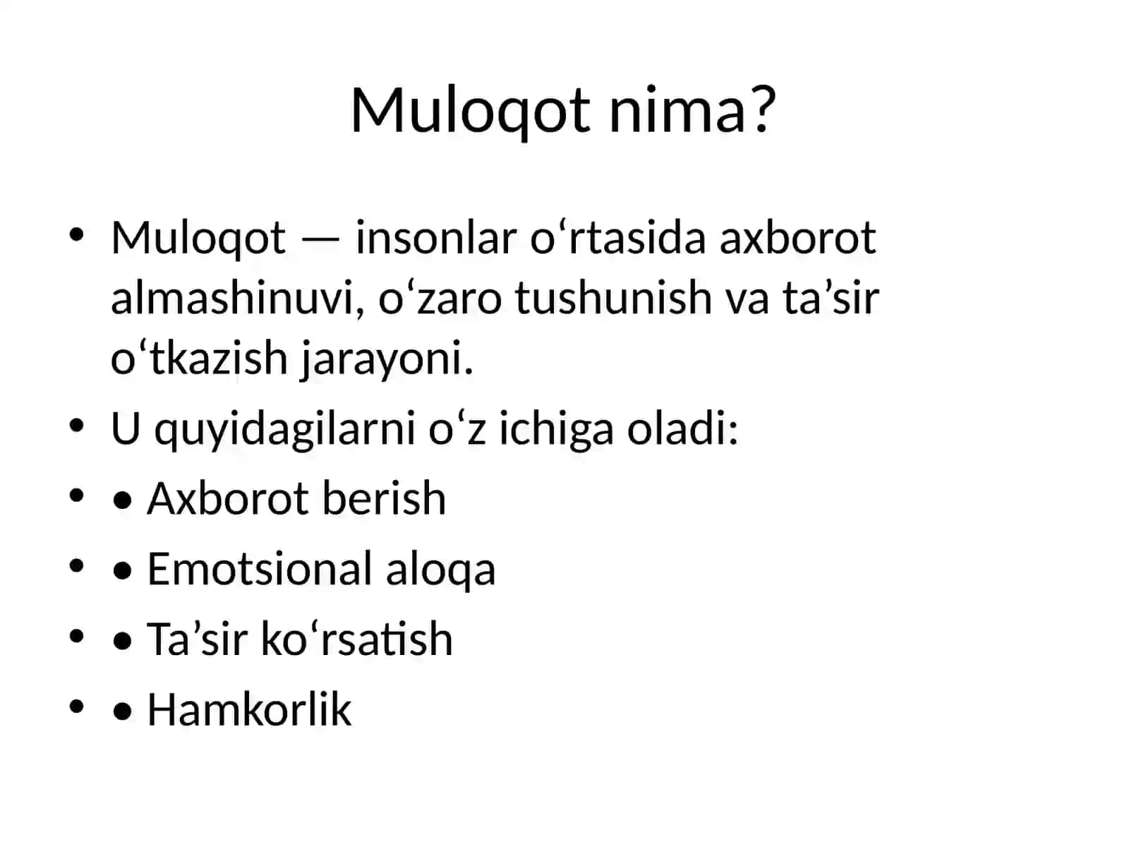 MULOQOT PSIXOLOGIYASI 2