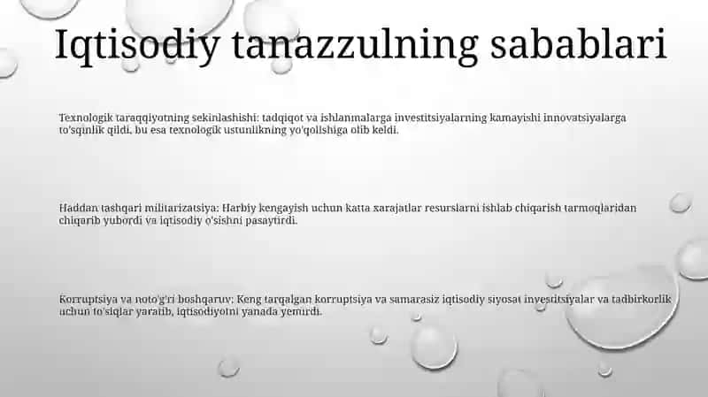 Sovet Davlatining Tanazzulga Yuz Tutish 2