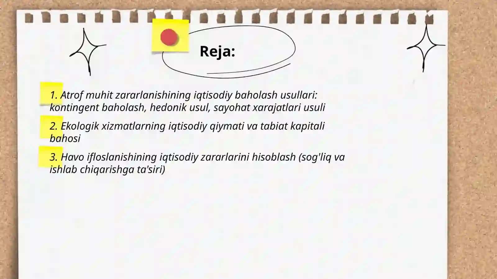 Atrof muhit zararlanishining iqtisodiy baholanishi 2