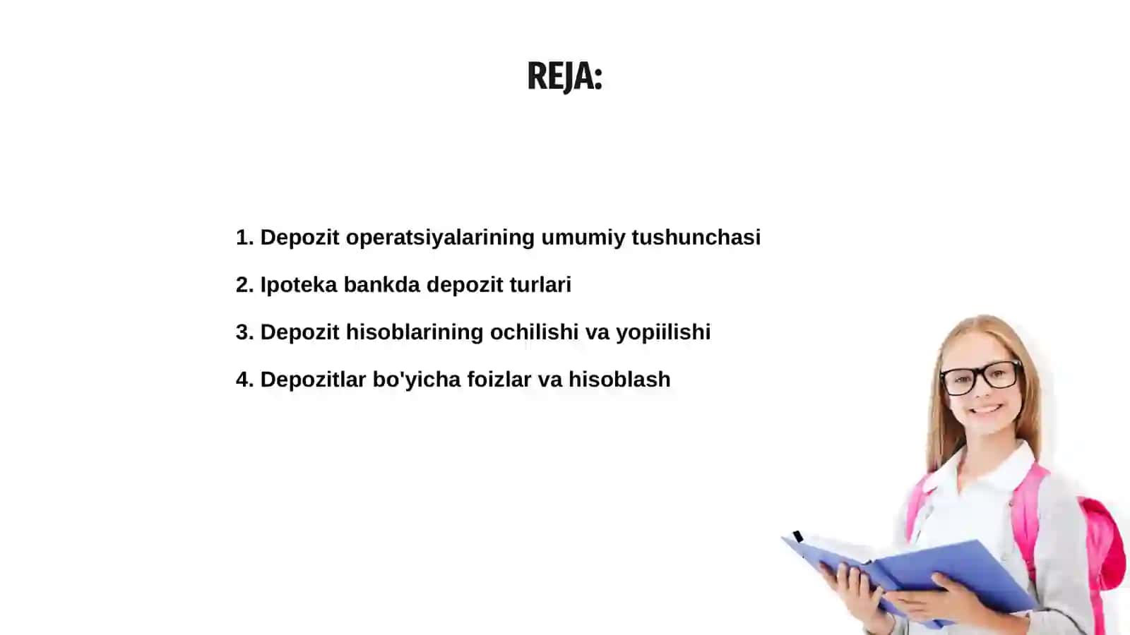 Banklarda depozit operatsiyalari hisobi 2